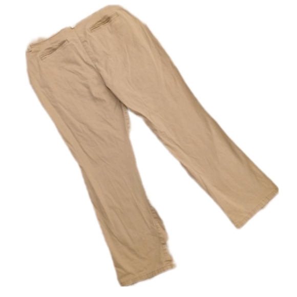 Lee Relaxed Fit Women's Chinos Mid Rise Straight Leg Khaki Pants Size 16 Short - Picture 5 of 8